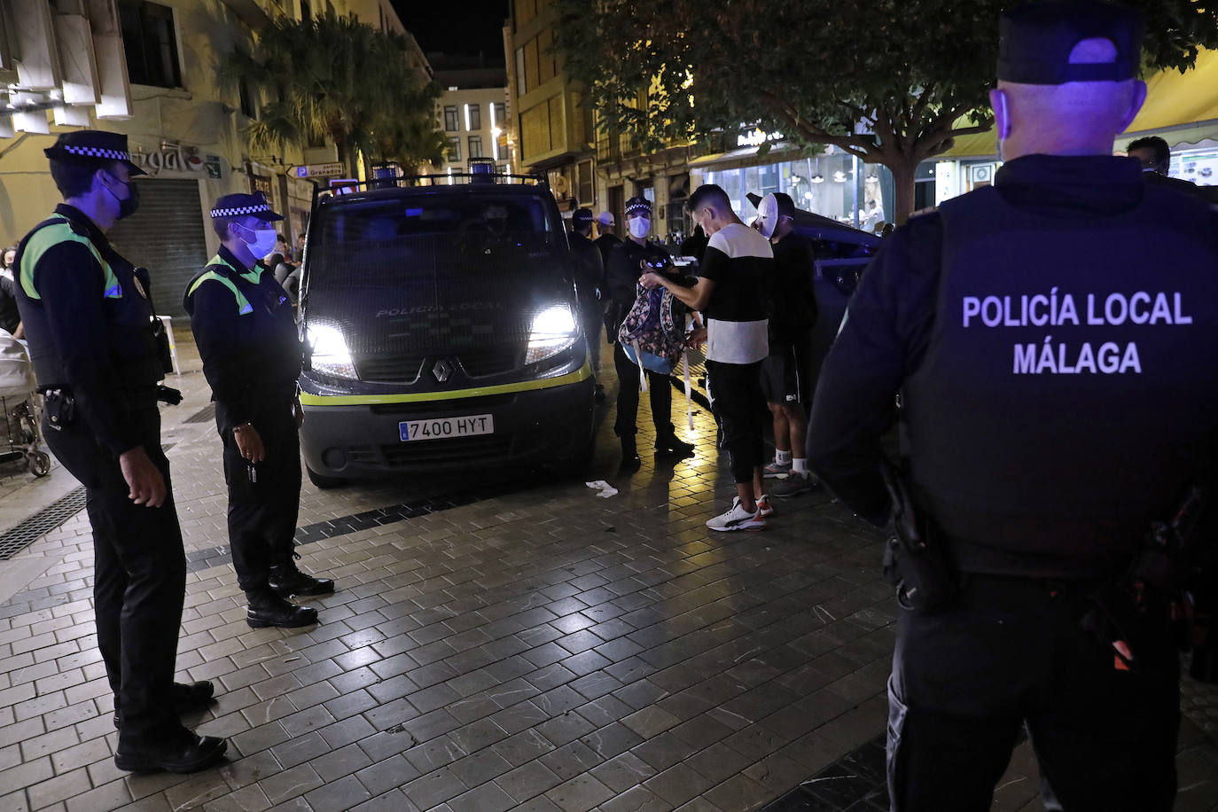 La noche de Halloween para la Policía Local de Málaga. 