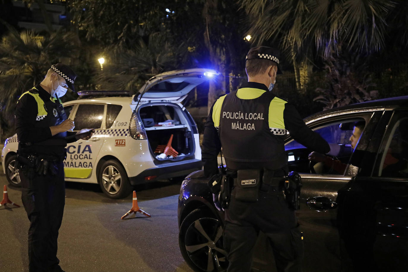 La noche de Halloween para la Policía Local de Málaga. 