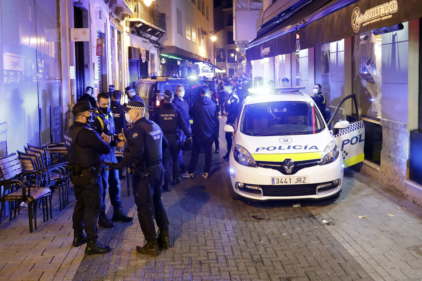 La noche de Halloween para la Policía Local de Málaga. 