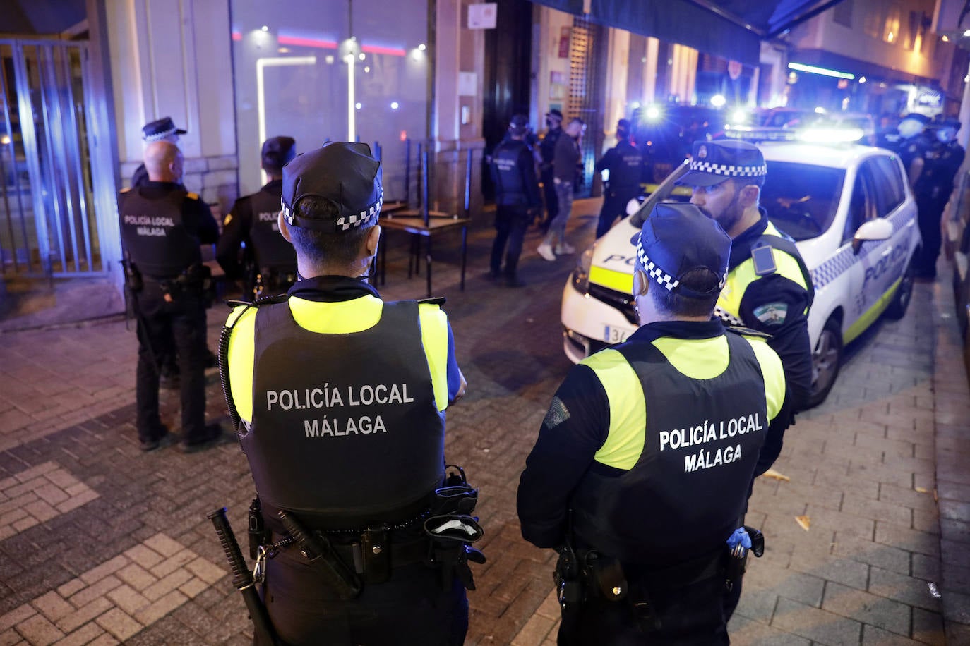 La noche de Halloween para la Policía Local de Málaga. 