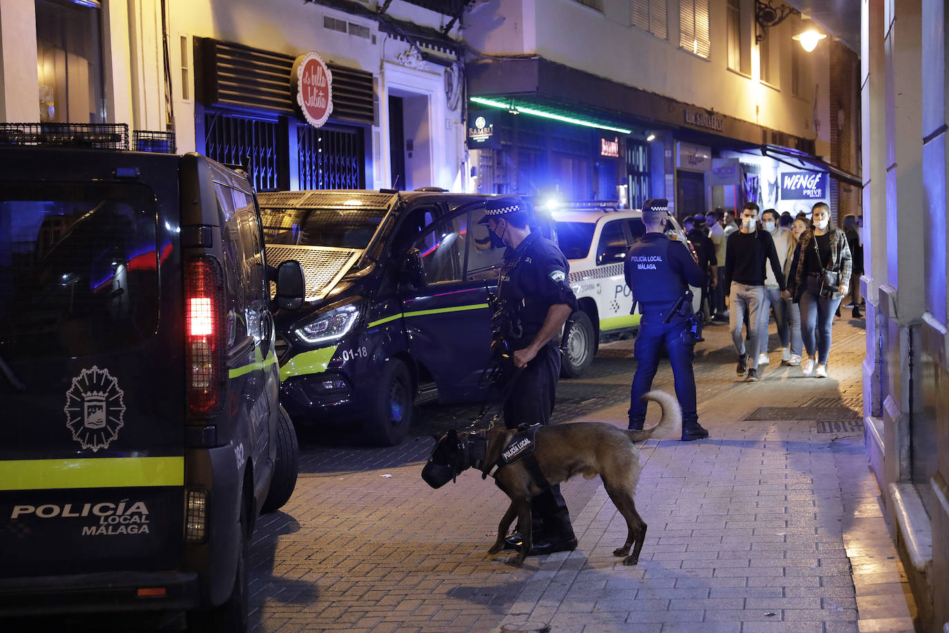 La noche de Halloween para la Policía Local de Málaga. 