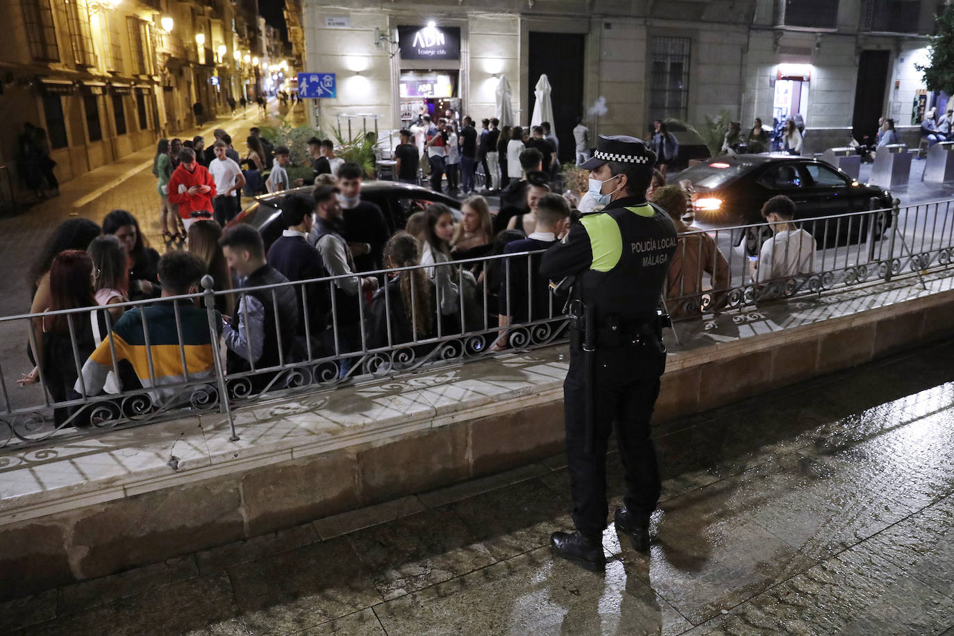 La noche de Halloween para la Policía Local de Málaga. 