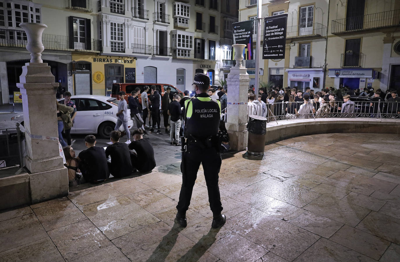 La noche de Halloween para la Policía Local de Málaga. 