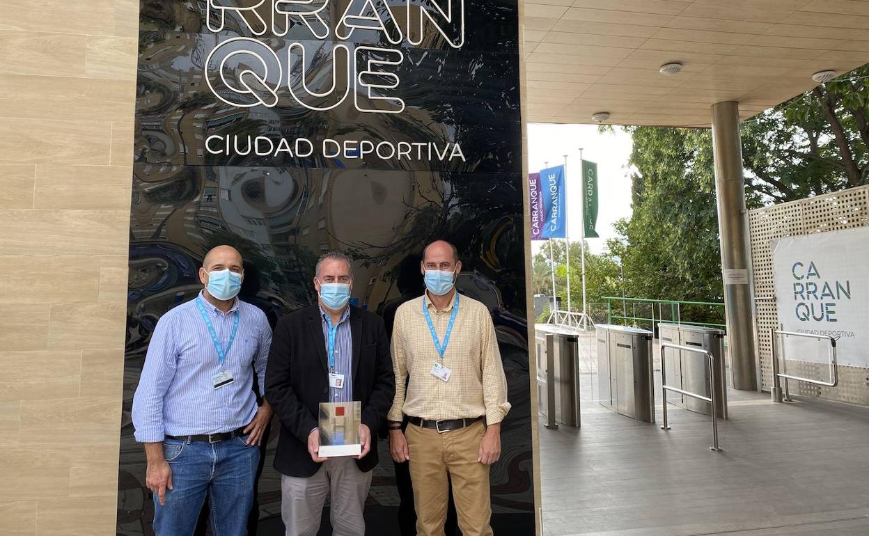 En la foto, de izquierda a derecha: Diego Pérez, José Antonio Ponce y Salvador Rueda. 