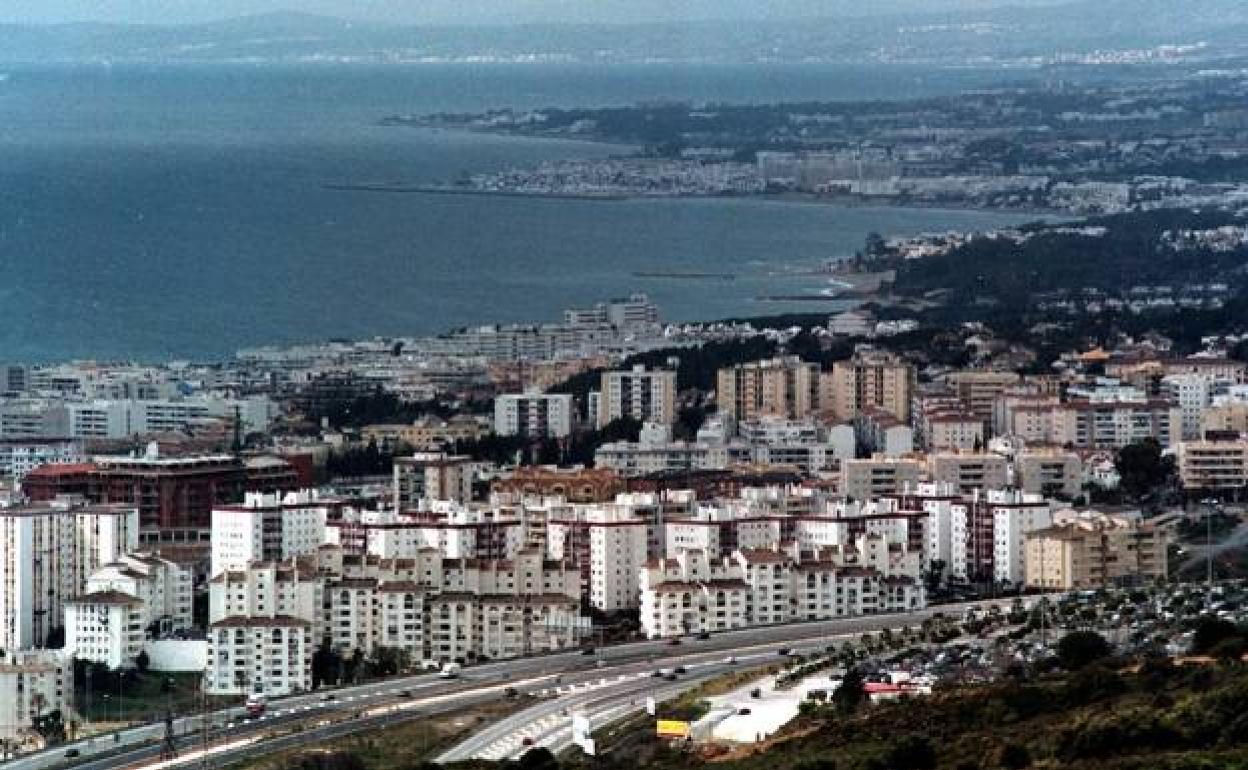 Vista panorámica de Marbella. 