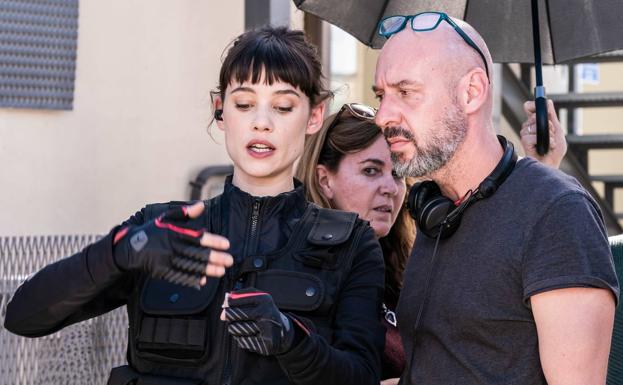 Jaume Balagueró y Astrid Bergès-Frisbey.