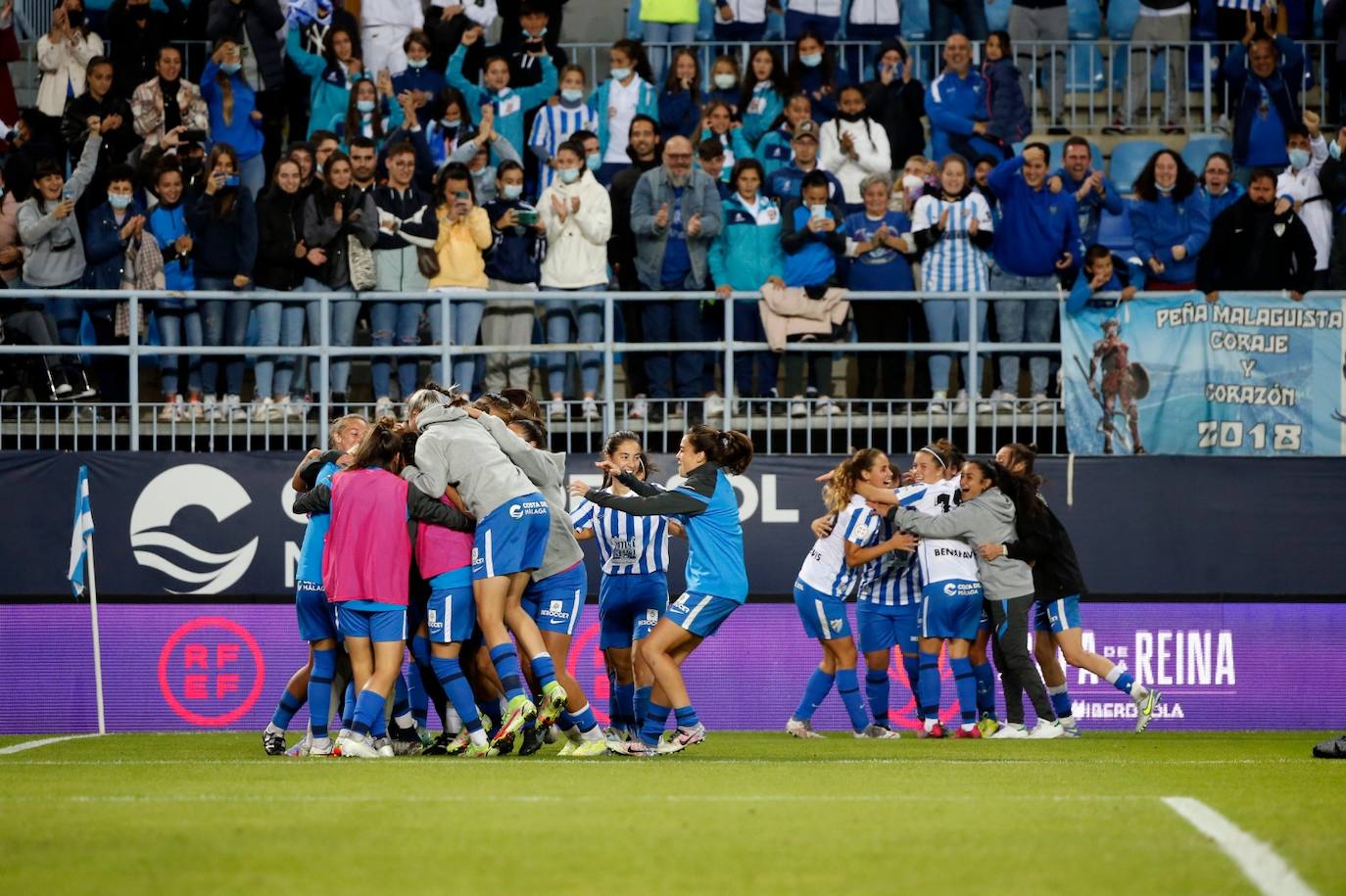 El Málaga gana al Zaragoza en la Copa de la Reina