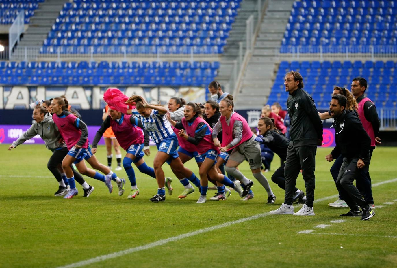 El Málaga gana al Zaragoza en la Copa de la Reina