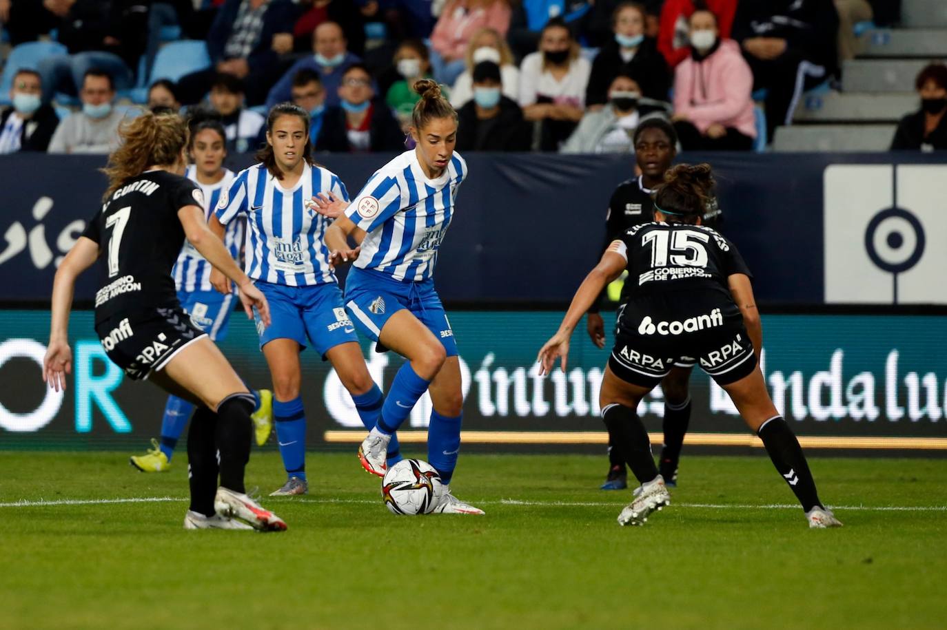 El Málaga gana al Zaragoza en la Copa de la Reina