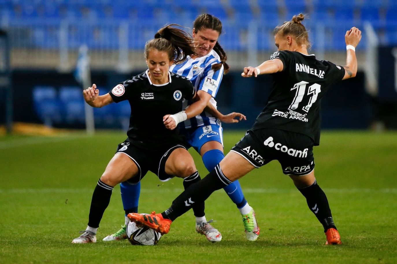 El Málaga gana al Zaragoza en la Copa de la Reina