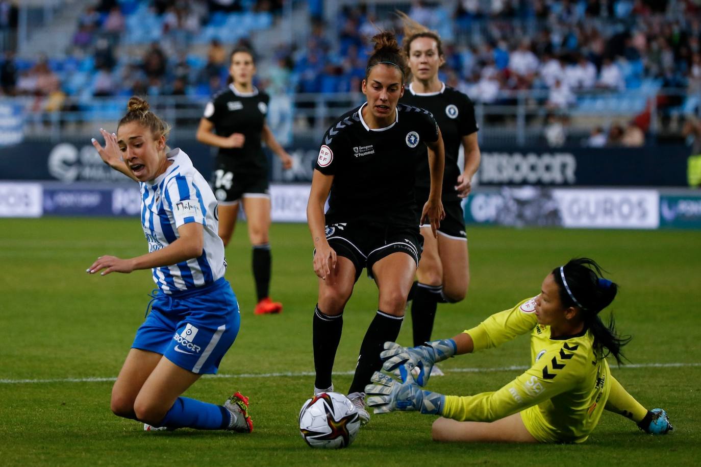 El Málaga gana al Zaragoza en la Copa de la Reina
