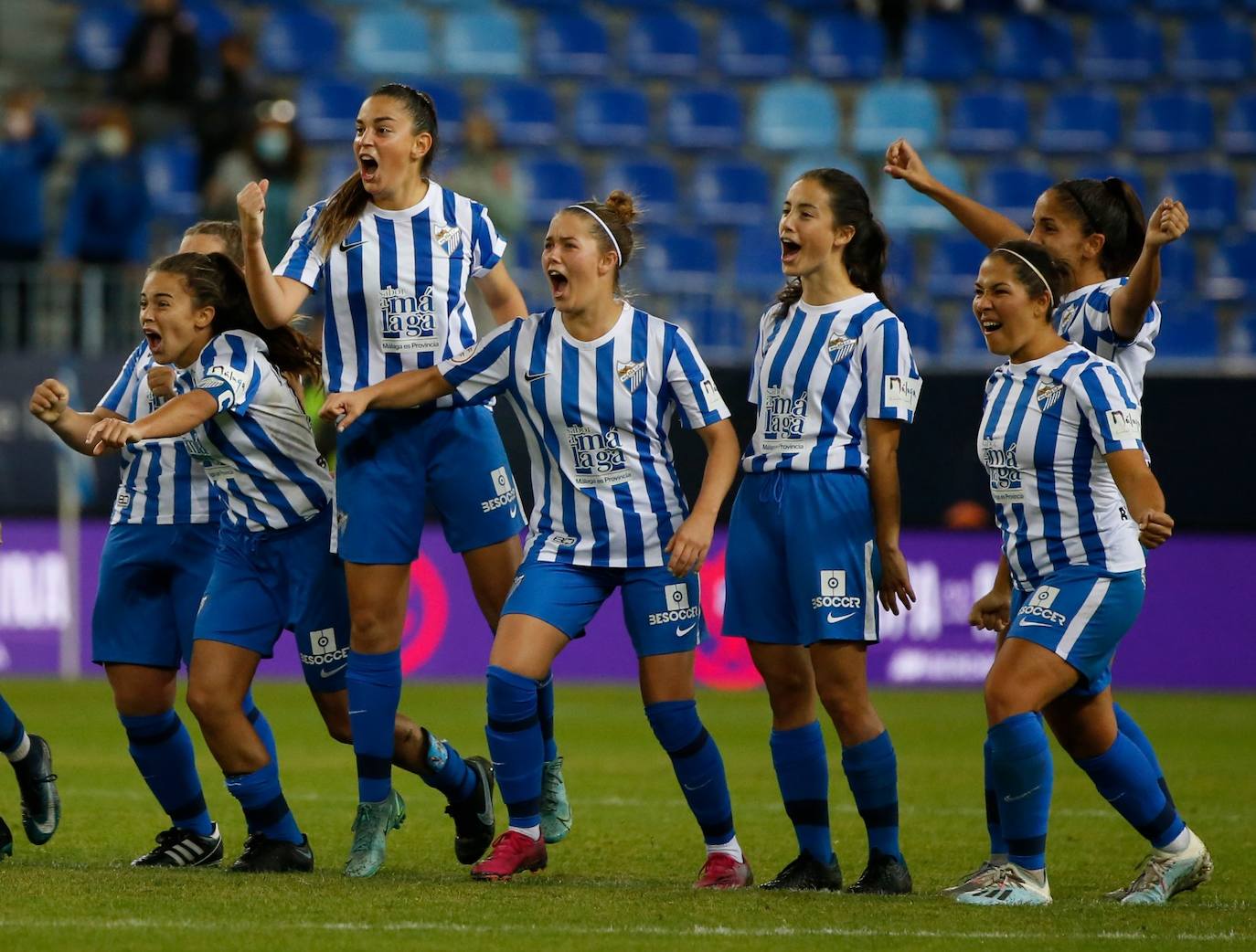 El Málaga gana al Zaragoza en la Copa de la Reina