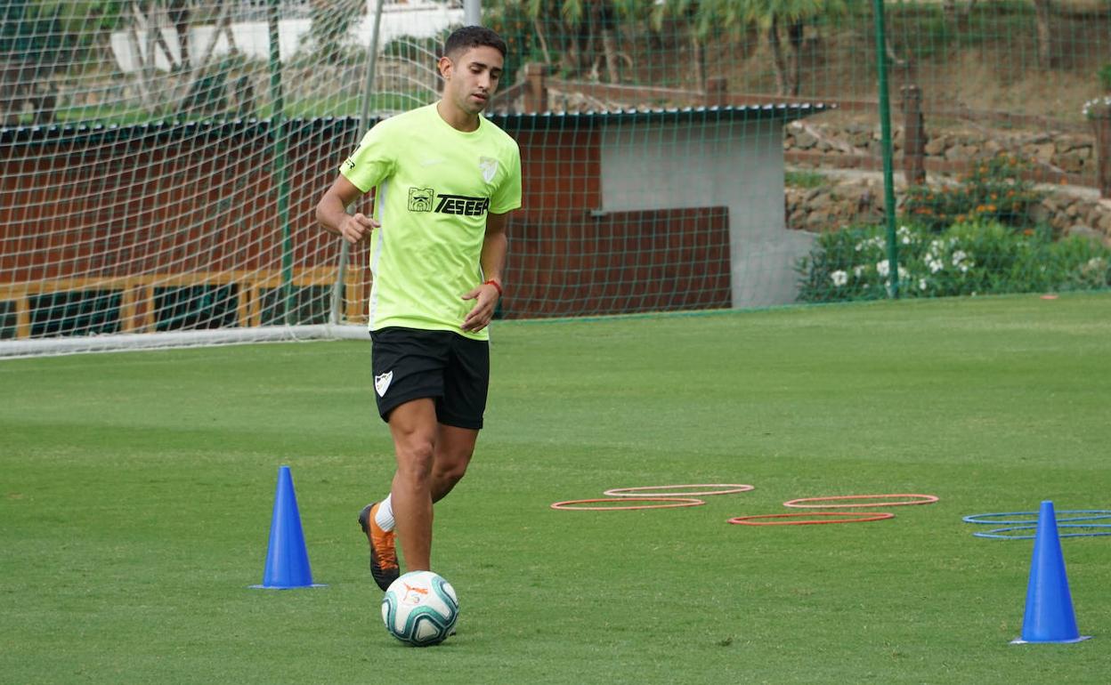 Cecchini, en la pretemporada del Málaga del verano del año pasado. 