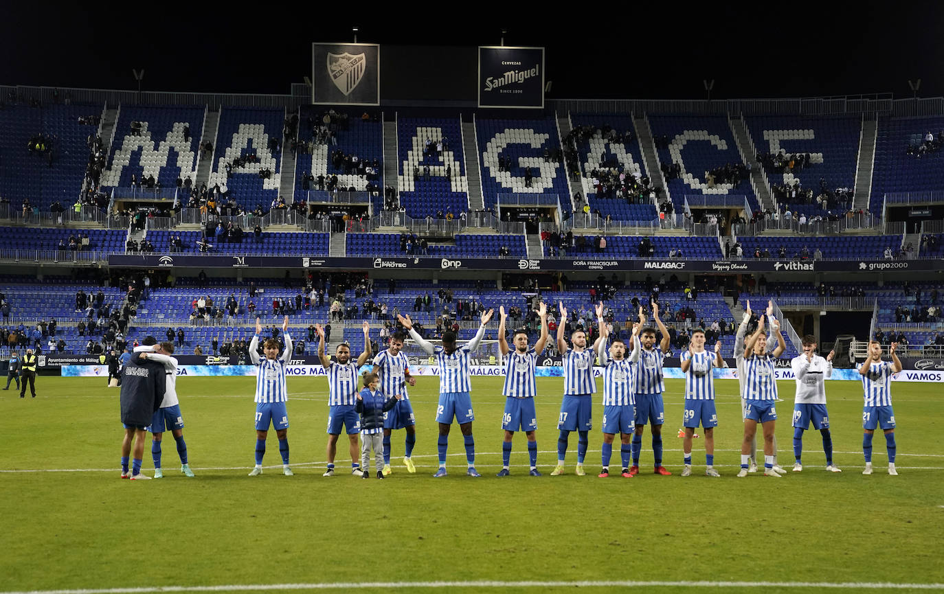 El Málaga se adelantó en el marcador con un gol de penalti 