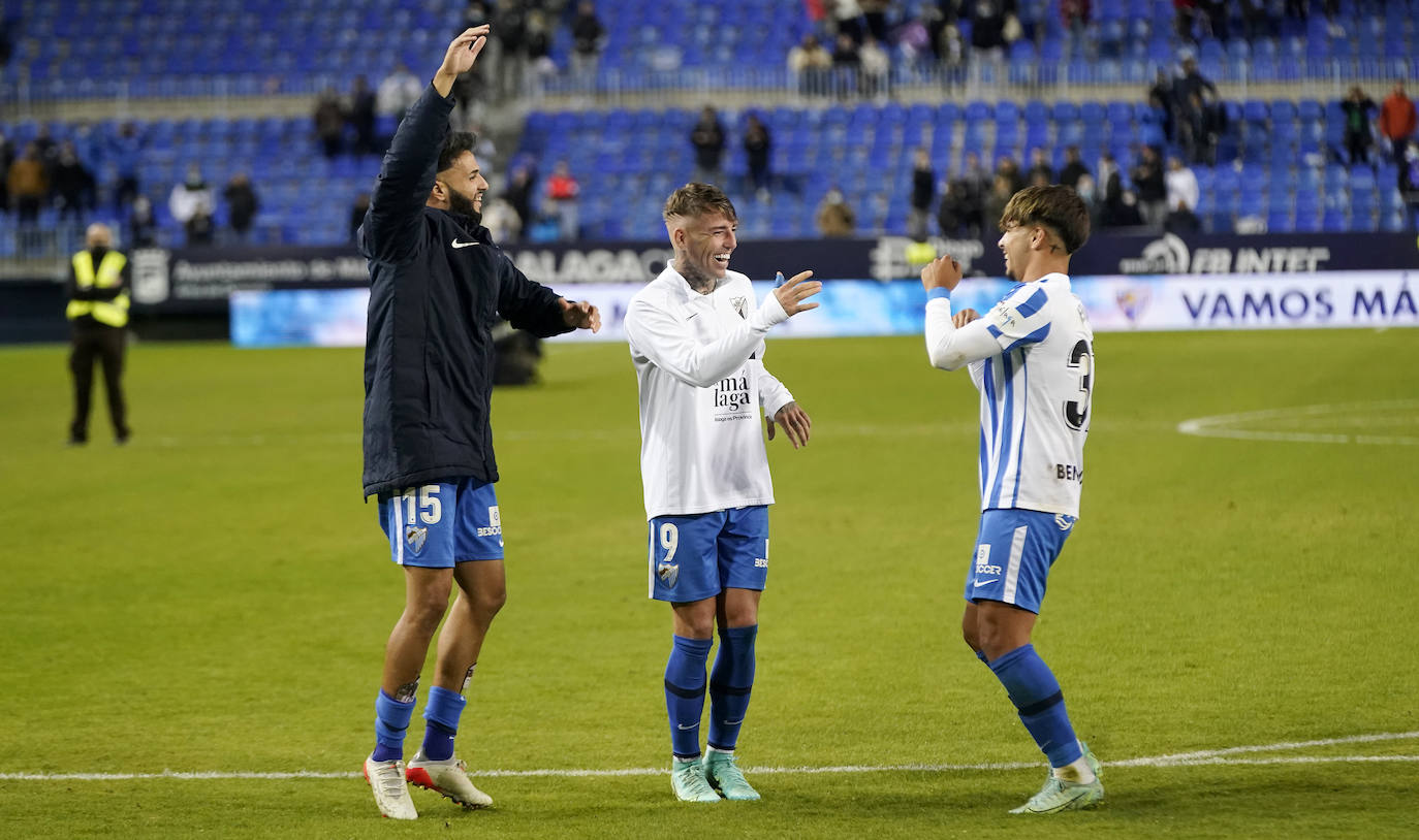 El Málaga se adelantó en el marcador con un gol de penalti 