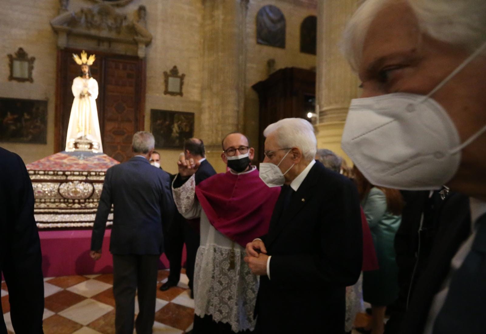 Fotos: El presidente de la República italiana, Sergio Mattarella, durante su visita a Málaga