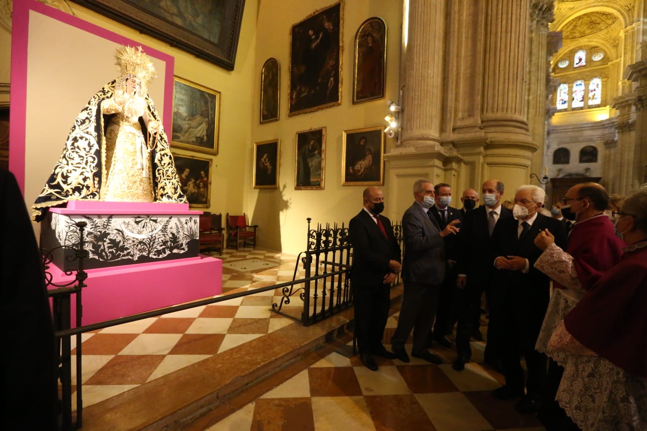 Fotos: El presidente de la República italiana, Sergio Mattarella, durante su visita a Málaga