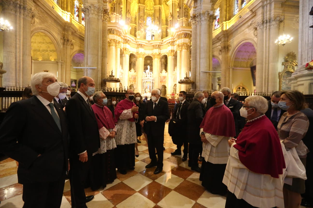 Fotos: El presidente de la República italiana, Sergio Mattarella, durante su visita a Málaga