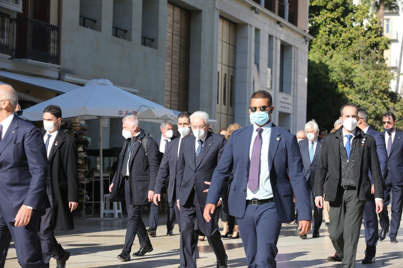 Fotos: El presidente de la República italiana, Sergio Mattarella, durante su visita a Málaga