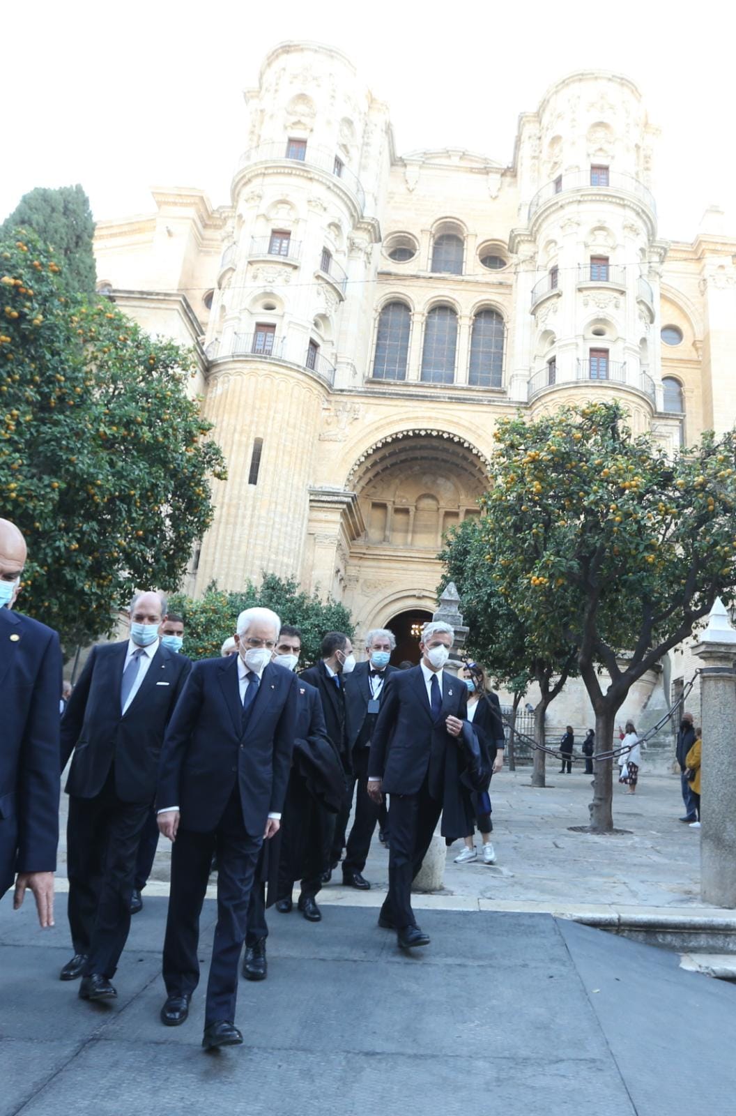 Fotos: El presidente de la República italiana, Sergio Mattarella, durante su visita a Málaga