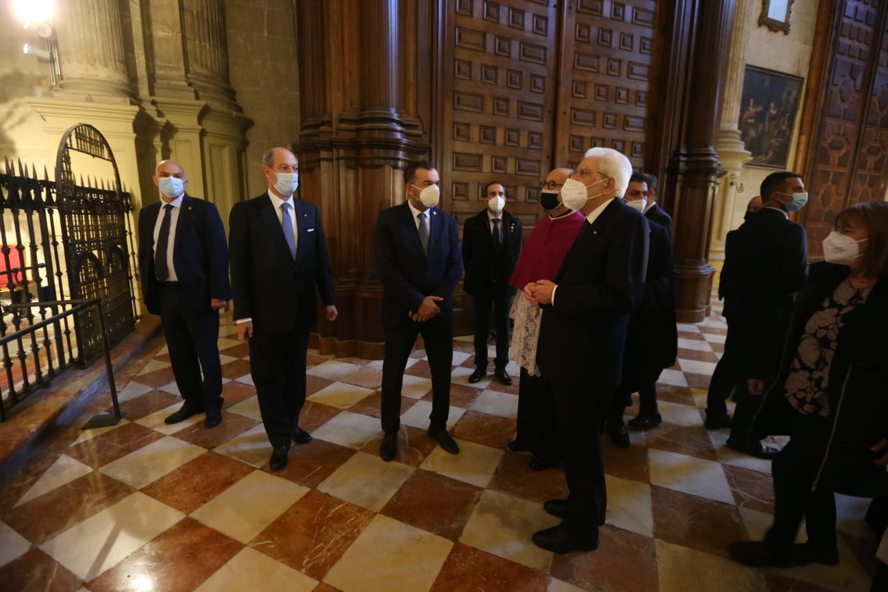 Fotos: El presidente de la República italiana, Sergio Mattarella, durante su visita a Málaga