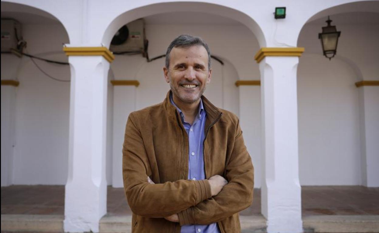 Ignacio López, antes de la entrevista.