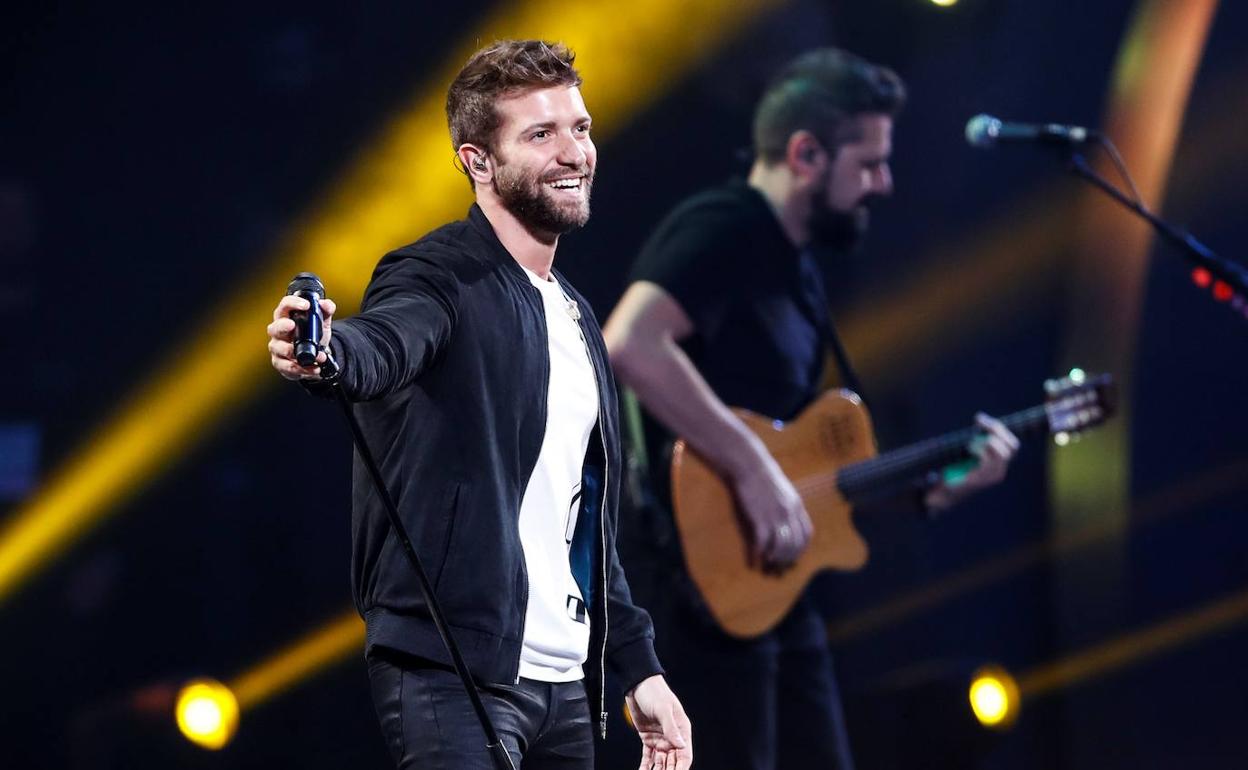 Pablo Alborán, en el Festival Internacional de la Canción de Viña del Mar (Chile). 