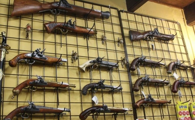 Varias de las armas que forman parte de la colección que se expondrá en El Borge a partir de la primavera de 2022. 