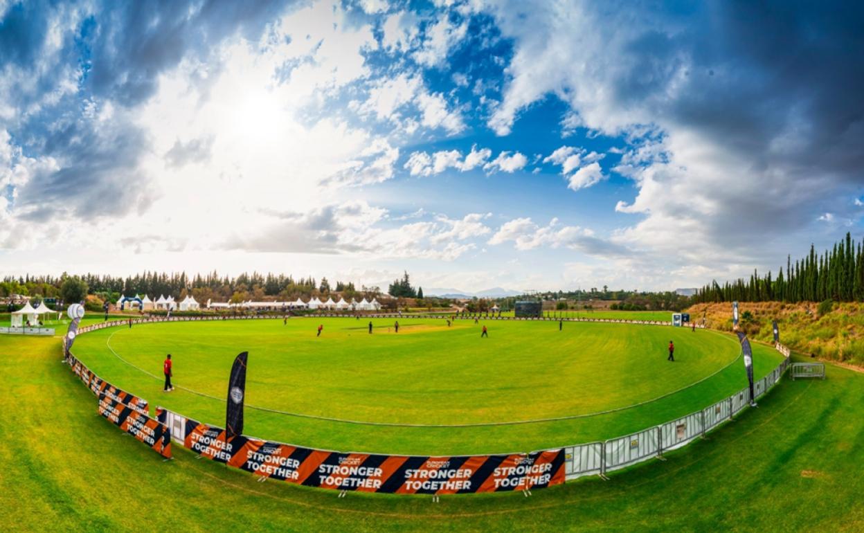 El 'Cártama Oval', campo de críquet. 