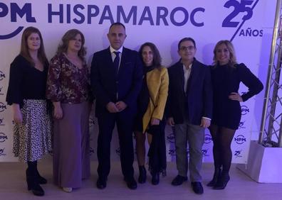 Imagen secundaria 1 - Los influencers Antonio Pozo y Priscila da Silva, en la fiesta de Olivia Valere. Cristina Jiménez, Jacinta Martínez, Roberto Cano, Ana Zaragoza, Manuel Palma y Belen Vico, en el aniversario de Hispamaroc. El DJ Gianni Romano y el modelo e influencer Salman Yousra, en la fiesta de Olivia Valere. 