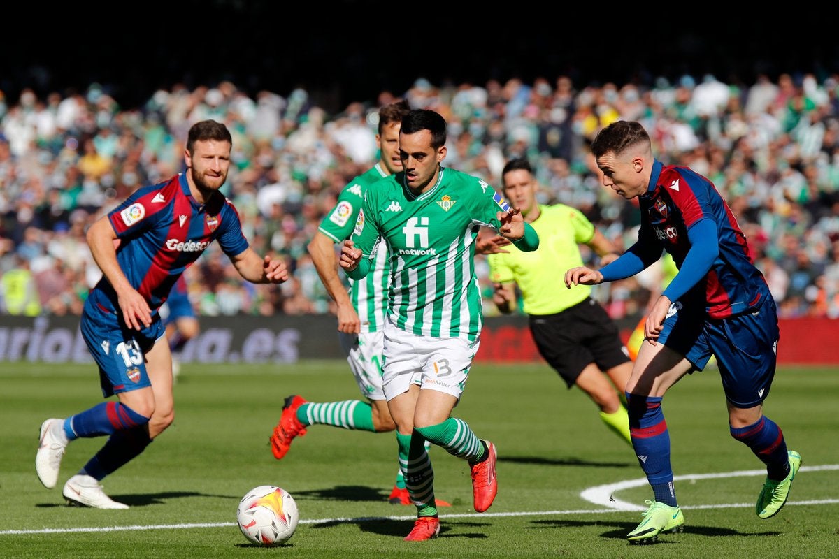 Juanmi, durante el Betis-Levante.