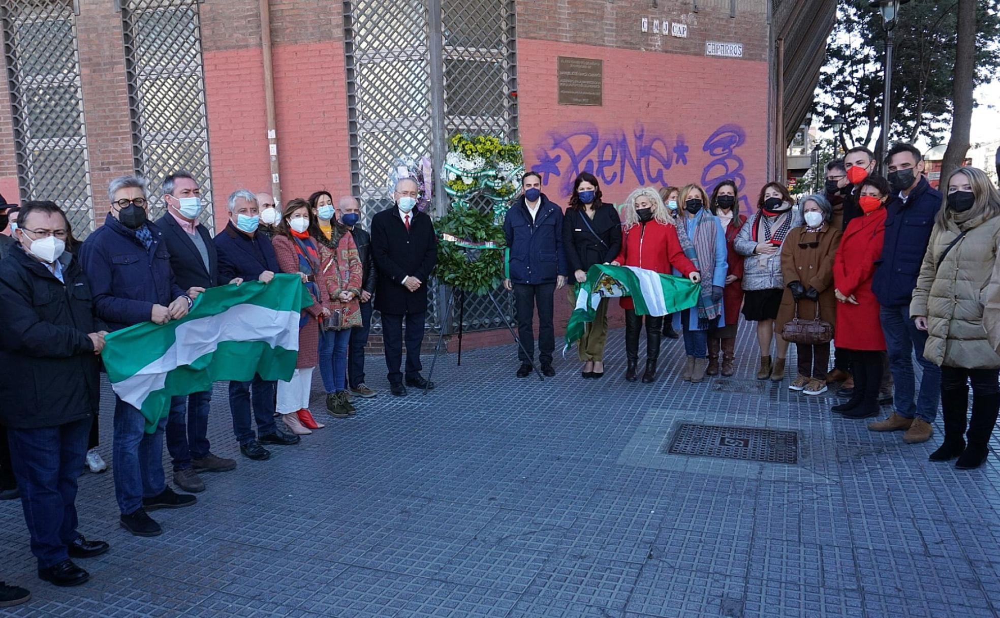 Un momento del homenaje dedicado a Manuel José García Caparrós. 