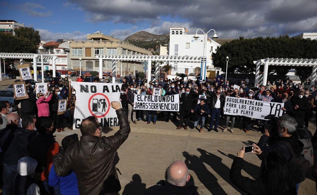 La concentración ha tenido lugar en la plaza Padre Ciganda. 