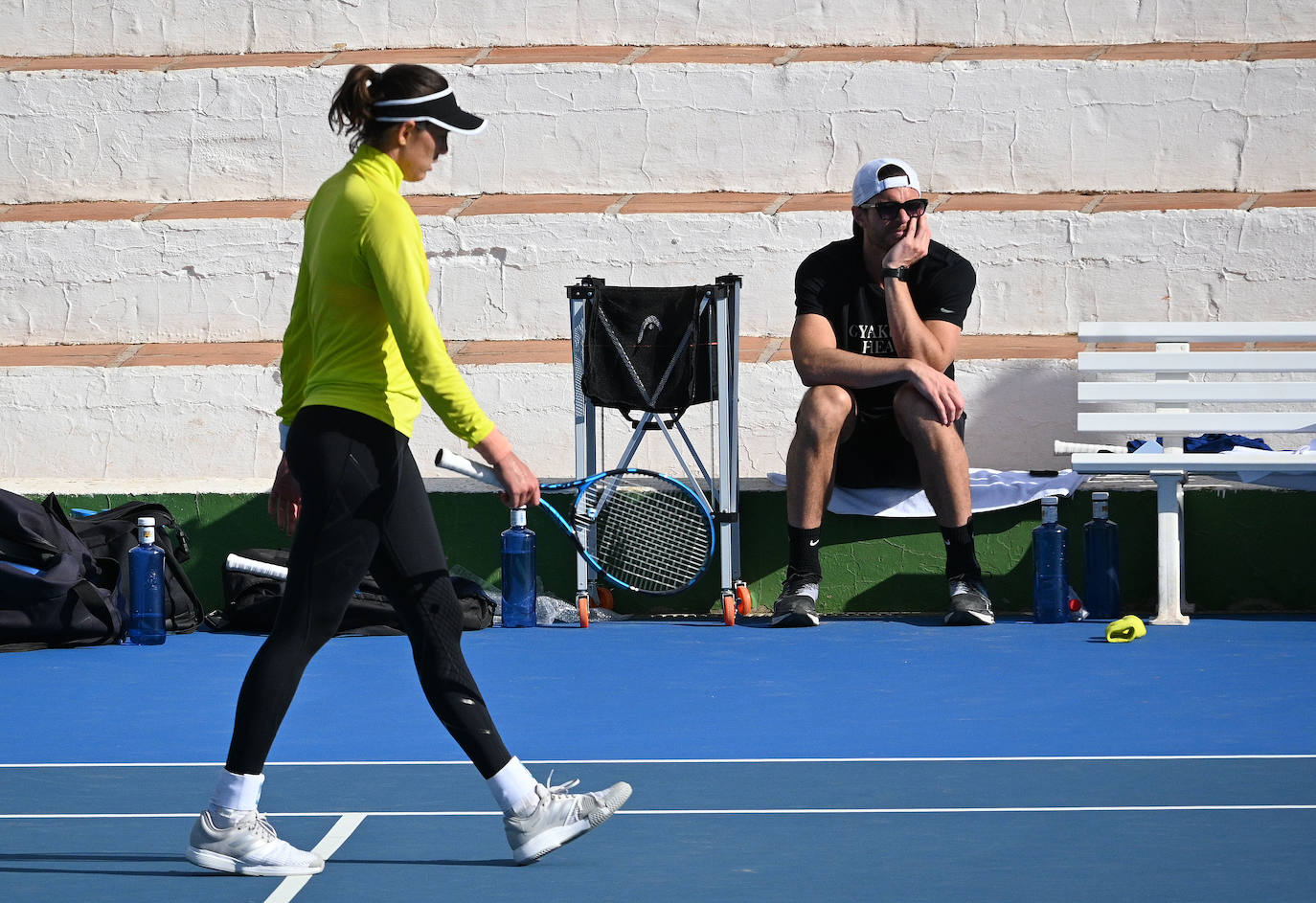 Las tenistas preparan en la Costa del Sol el inicio de la nueva temporada en Australia