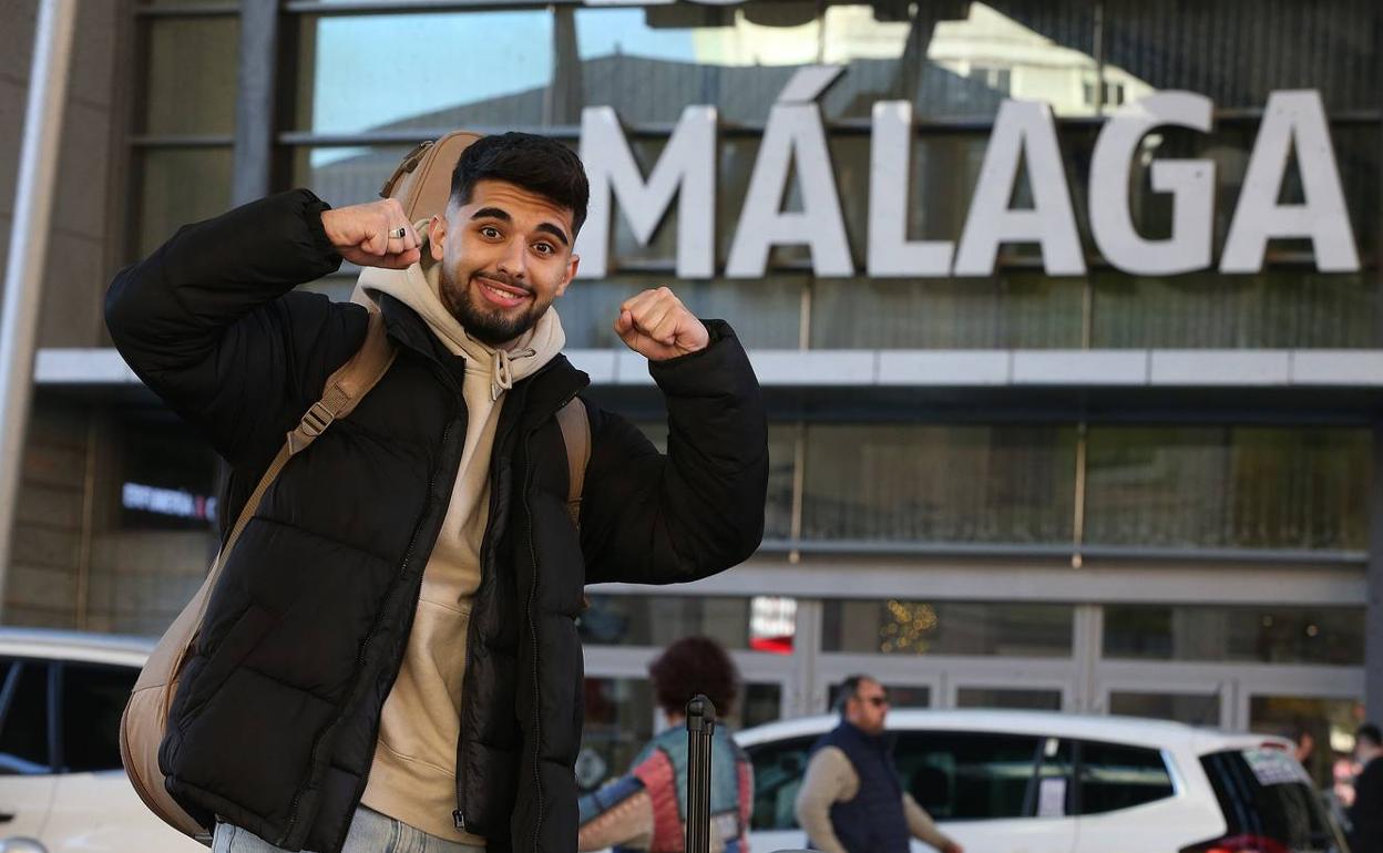 Julio Benavente, antes de coger el AVE rumbo a la final en Madrid. 