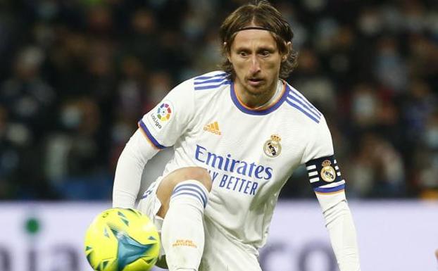 Luka Modric, el pasado domingo en el derbi. 