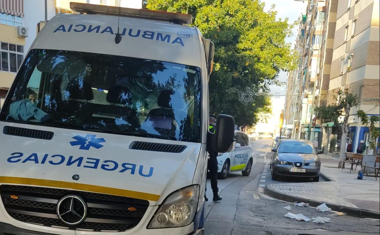 Dotaciones policiales y de los servicios sanitarios en el lugar del siniestro. 