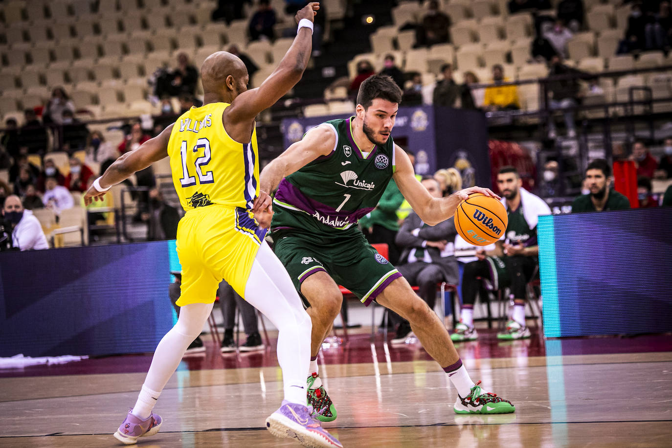 El Unicaja pierde en su visita al Lavrio Megabolt. 