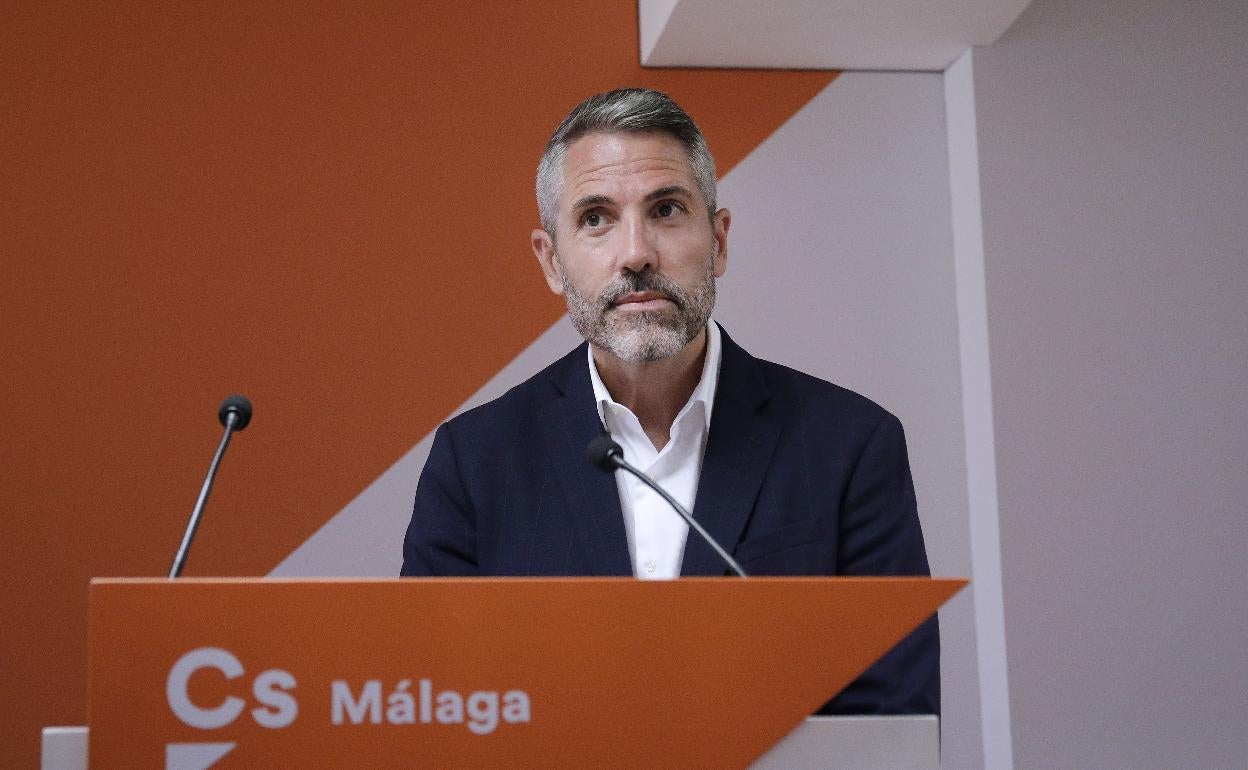 Maldonado, en una imagen de archivo, en una rueda de prensa en la sede de Ciudadanos.