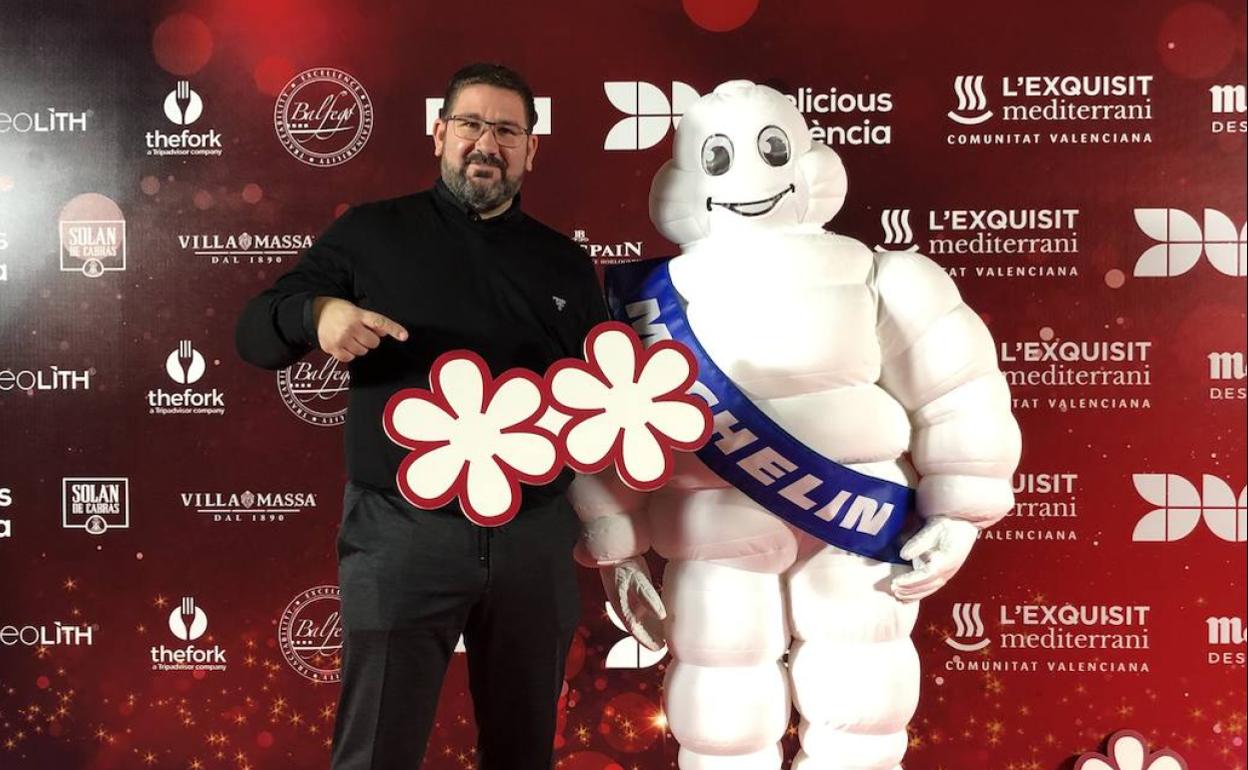 Dani García, en la gala de la Guía Michelin celebrada en Valencia el 14 de diciembre.