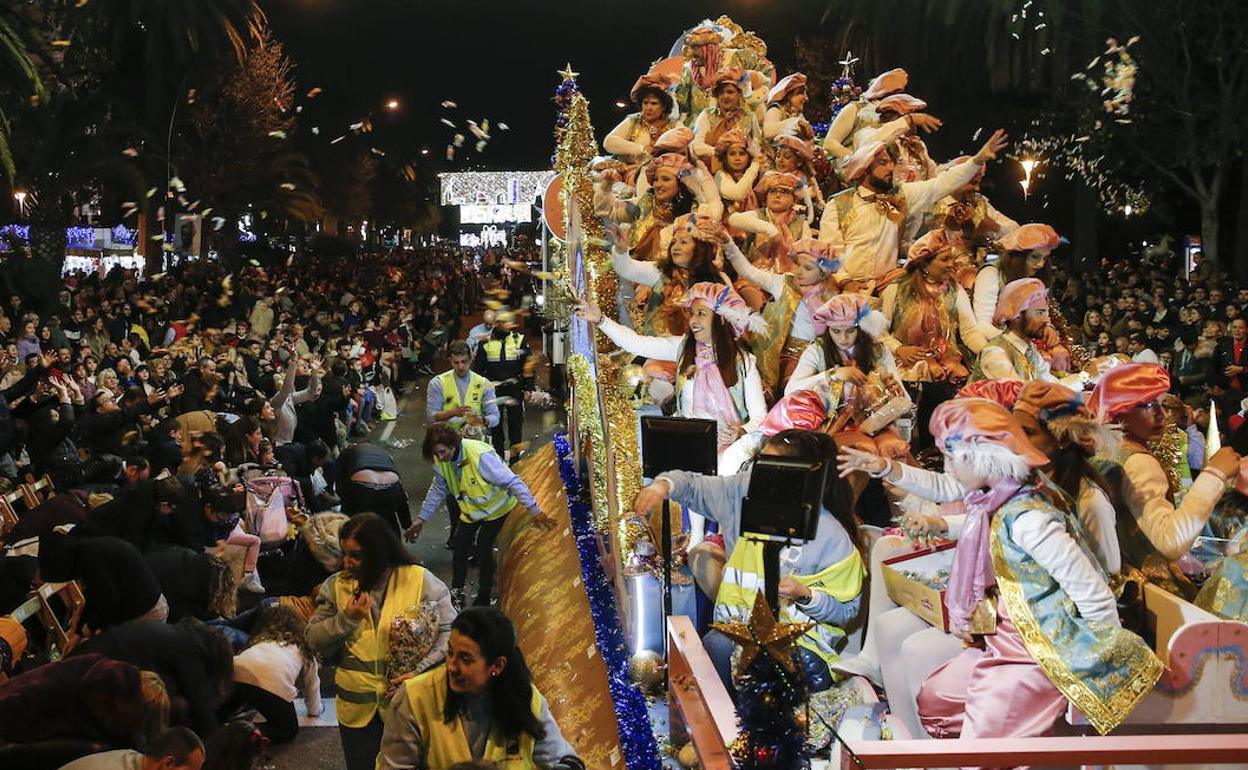 Imagen de una cabalgata de Reyes anterior en Málaga. 