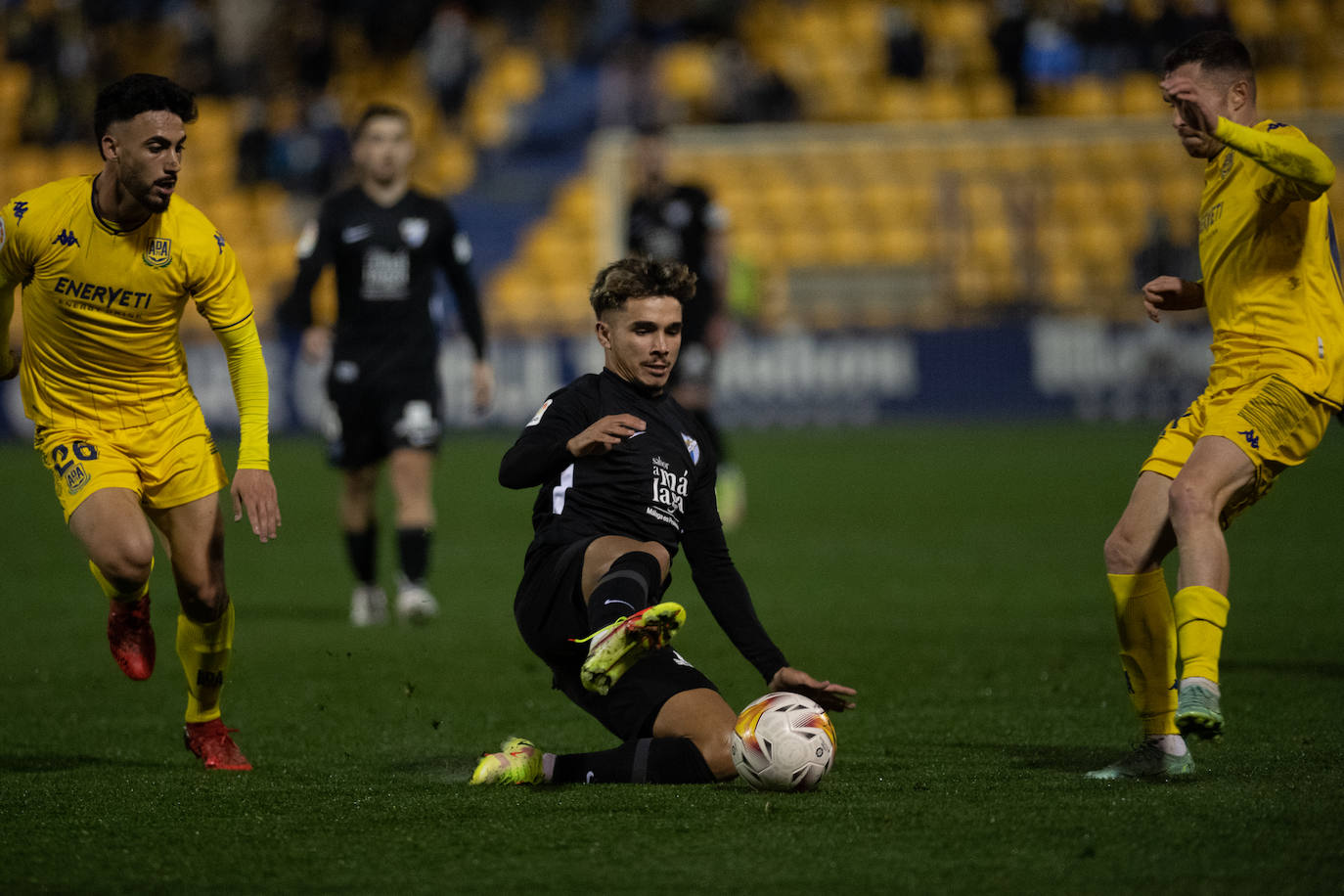 El Málaga abrió el marcador en la recta final del partido 