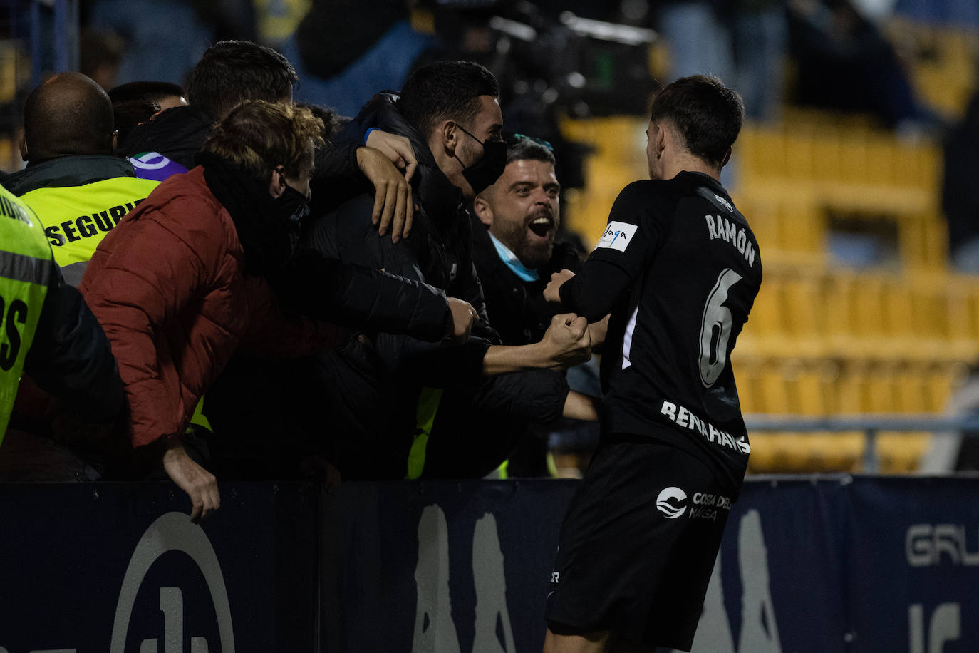 El Málaga abrió el marcador en la recta final del partido 