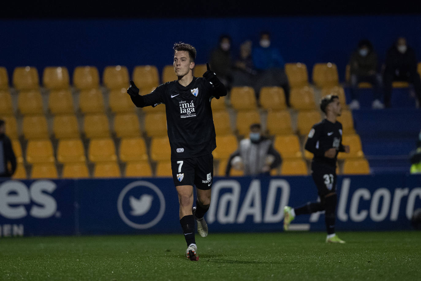 El Málaga abrió el marcador en la recta final del partido 