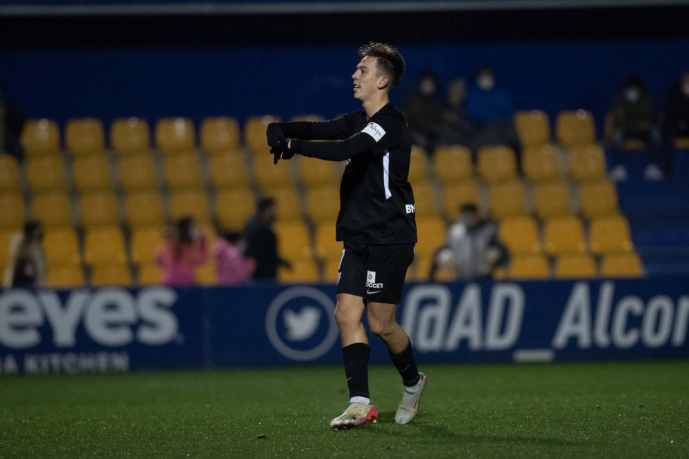 El Málaga abrió el marcador en la recta final del partido 