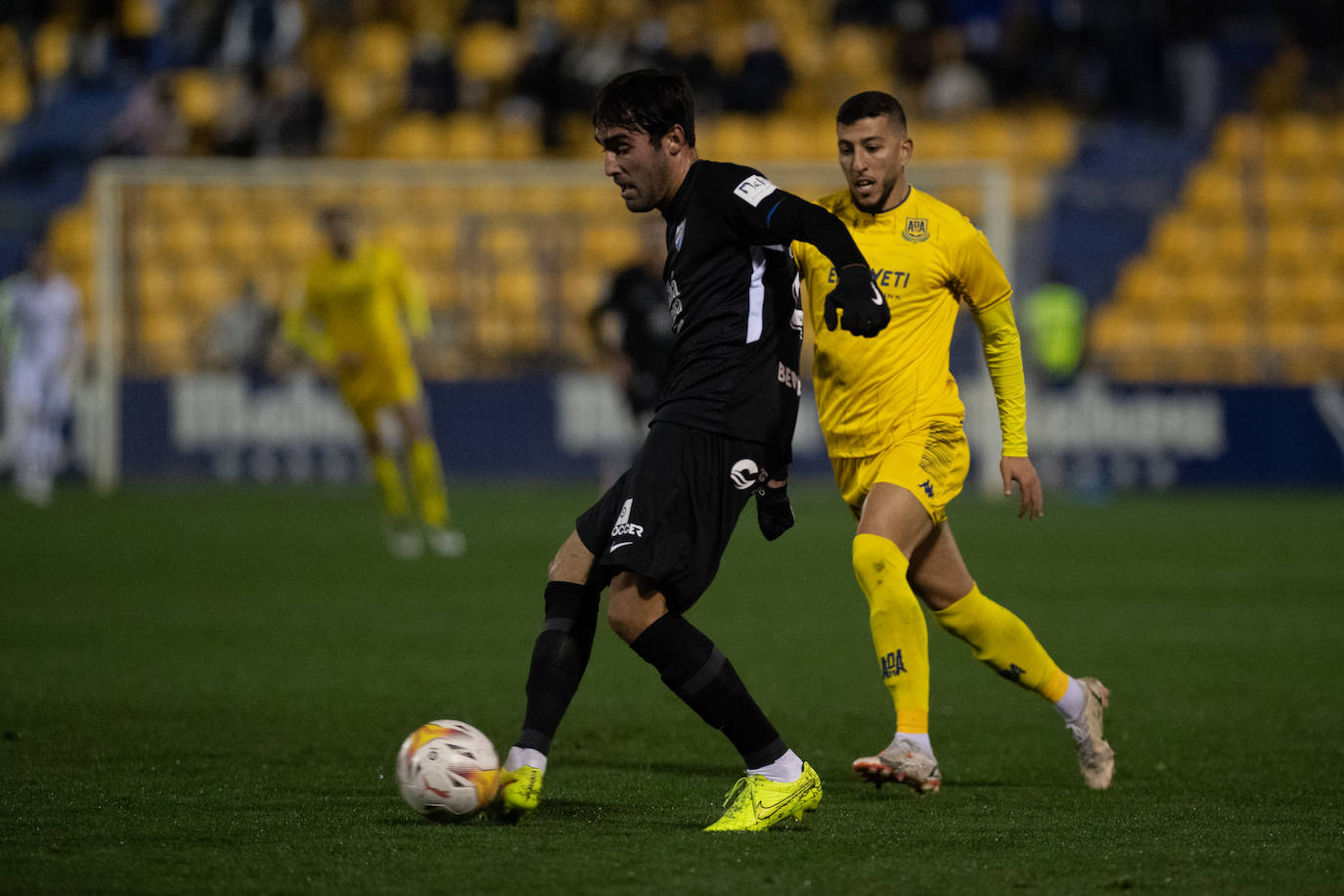 El Málaga abrió el marcador en la recta final del partido 