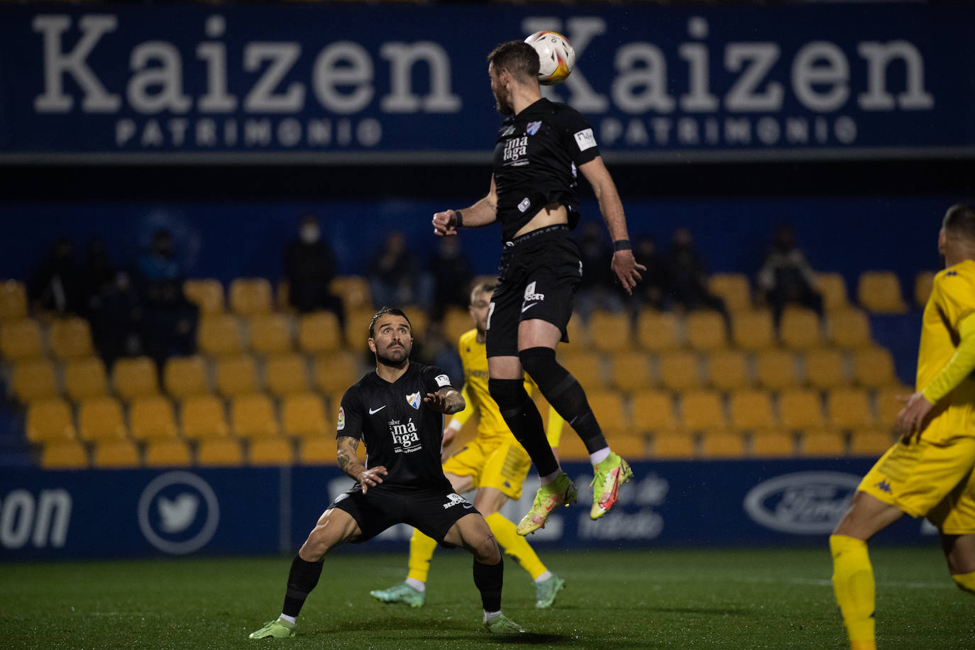 El Málaga abrió el marcador en la recta final del partido 