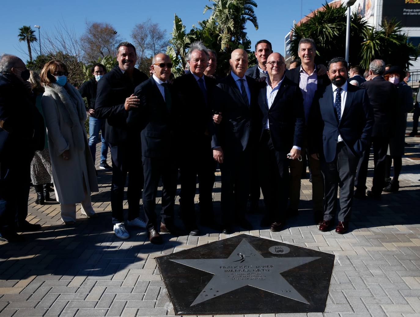 El galardón queda para el recuerdo de un modo físico en la calzada de la calle Alicia Larrocha, junto al Martín Carpena y el estadio Ciudad de Málaga 