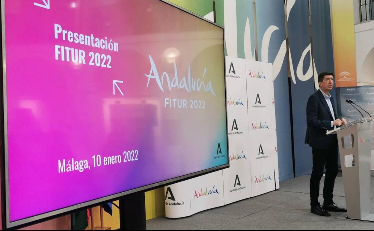 Juan Marín, en la presentación este lunes. 