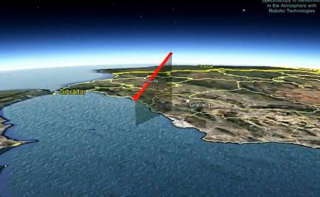Una nueva bola de fuego procedente de una asteroide cruza Andalucía a 61.000 kilómetros por hora